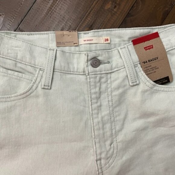 Levi’s ‘94 Baggy Mid Rise Meadow Mist - Corduroy Pants - Picture 5 of 7